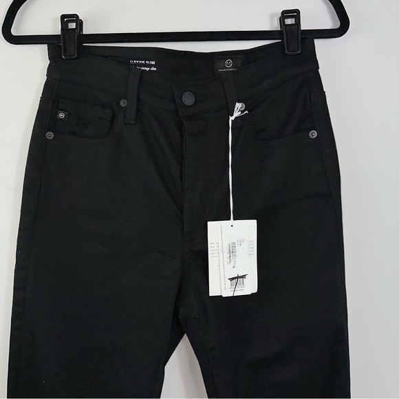 AG Adriano Goldschmied Alexxis Slim Distressed Jeans in Blackboard Size 27R - Picture 2 of 13